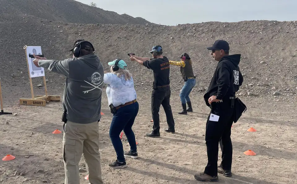 Small-group training on the range